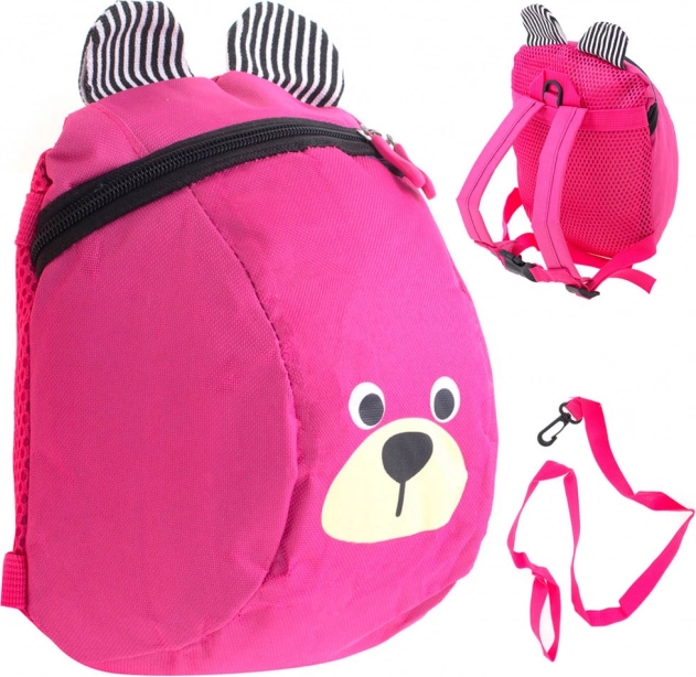 Sac à dos enfant ours – Rose