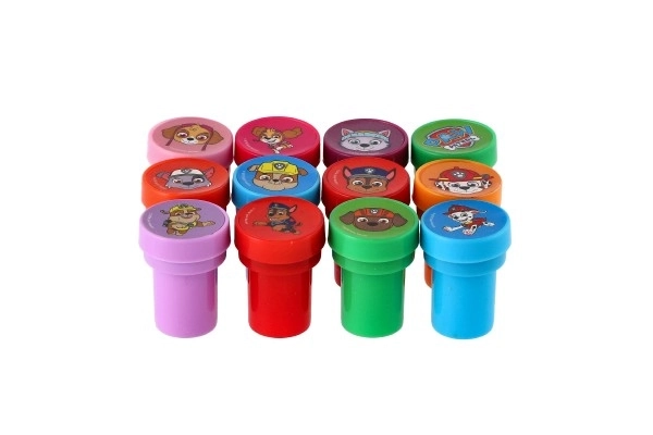 Tampons auto-encreurs 12 pcs en plastique Pat' Patrouille dans blister 12x9cm 10 pcs en boîte