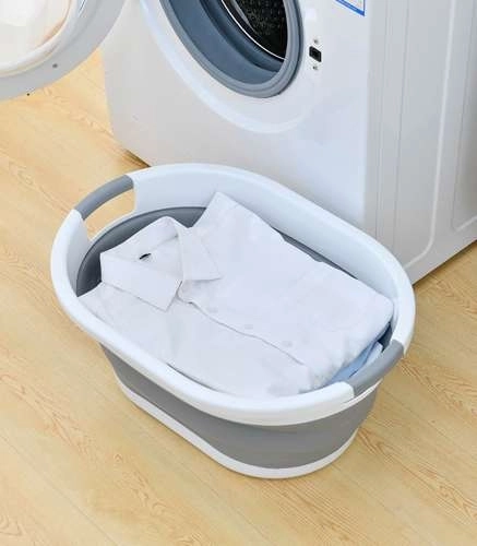 Panier à linge pliable en silicone