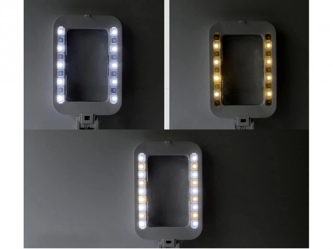Grande loupe pliante de bijoutier avec 18 LED