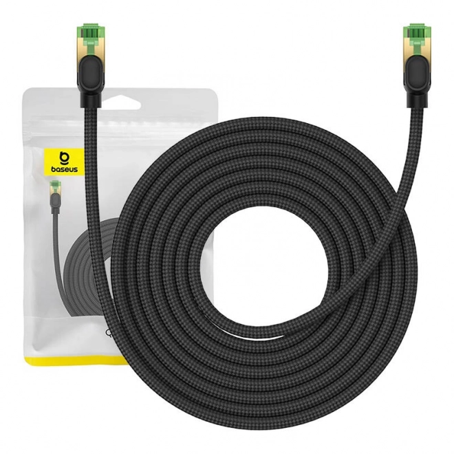 Câble réseau tressé cat.8 Baseus Ethernet RJ45, 40 Gb/s, 8 m (noir)