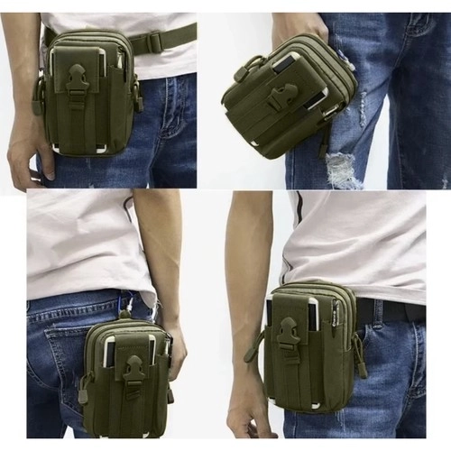 Sac banane tactique + ceinture verte Trizand 24322