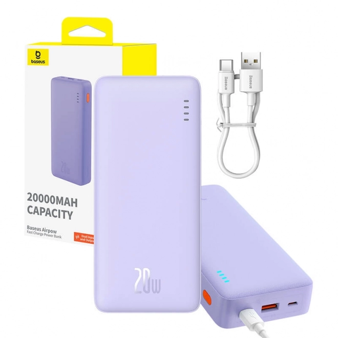 Baseus Airpow 20000mAh 20W powerbank (violet)