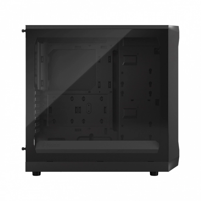 boîtier informatique noir avec panneau latéral transparent