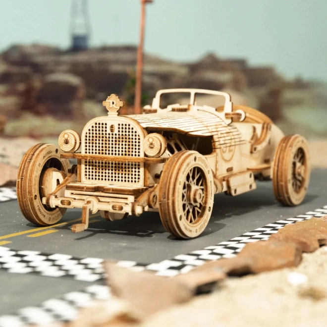 Voiture de course U-9 Grand Prix - Maquette en bois 3D