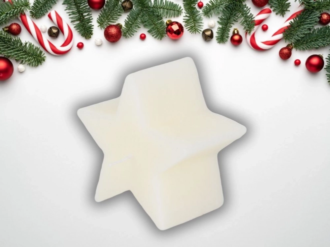Bougie de Noël en forme d'étoile