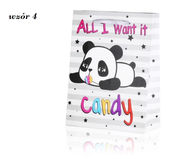 Sac cadeau panda 24 cm x 18 cm