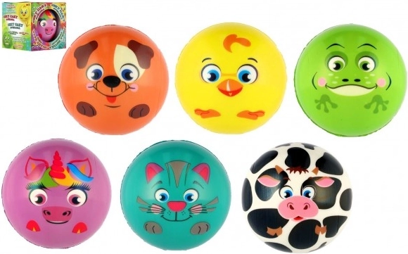 Ciky Caky balle folle avec animaux 10 cm