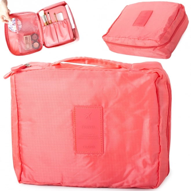 Sac de voyage cosmétique - saumon