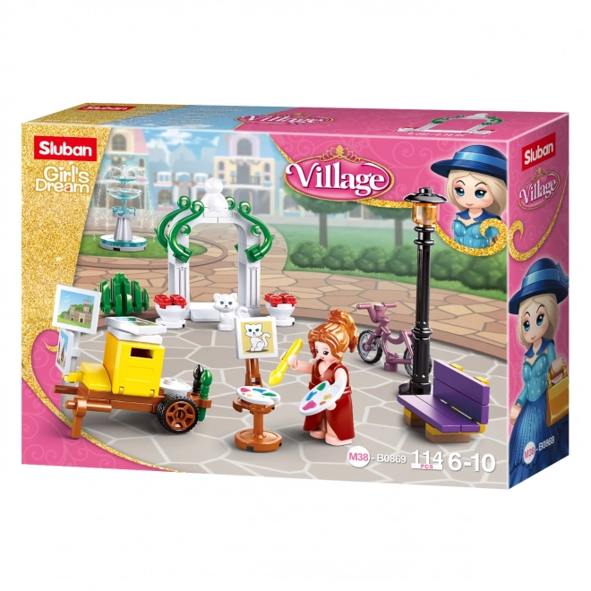 Sluban Rêve de Fille Village - Peintre dans le parc