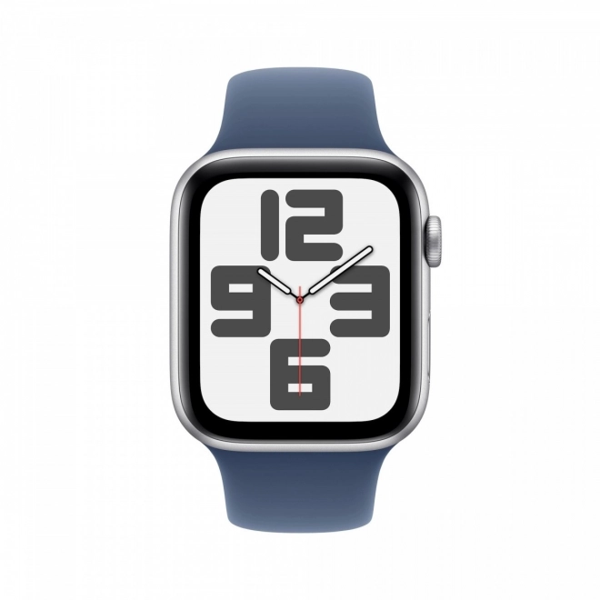 Montre SE GPS, boîtier en aluminium argent 44 mm avec bracelet sport en denim, taille M/L