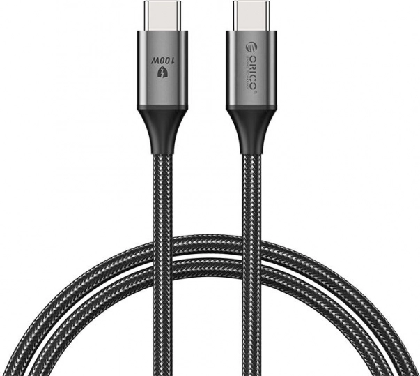 Câble Orico USB‑C 100W USB‑C vers USB‑C, noir