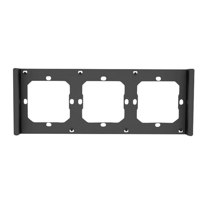 Cadre pour interrupteur SONOFF M5 80 triple gris-noir