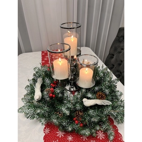 Guirlande de Noël enneigée Ruhhy 22302
