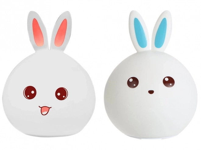 Veilleuse enfant multicolore en forme de lapin avec télécommande