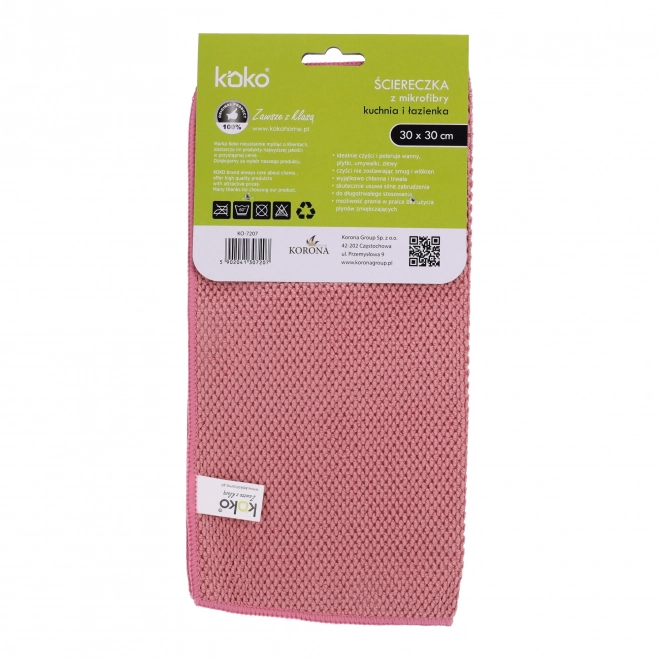 Chiffon en microfibre KOKO pour la cuisine et la salle de bain, taille 30x30