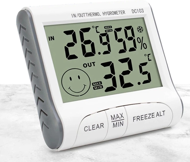 Écran LCD lisible et indicateur de confort