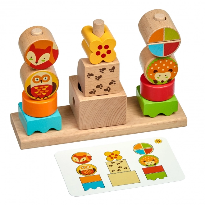 Lucy & Leo Jour et Nuit - puzzle en bois avec modèles