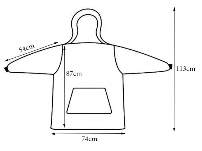 Sweat-shirt couverture oversize en polaire épaisse