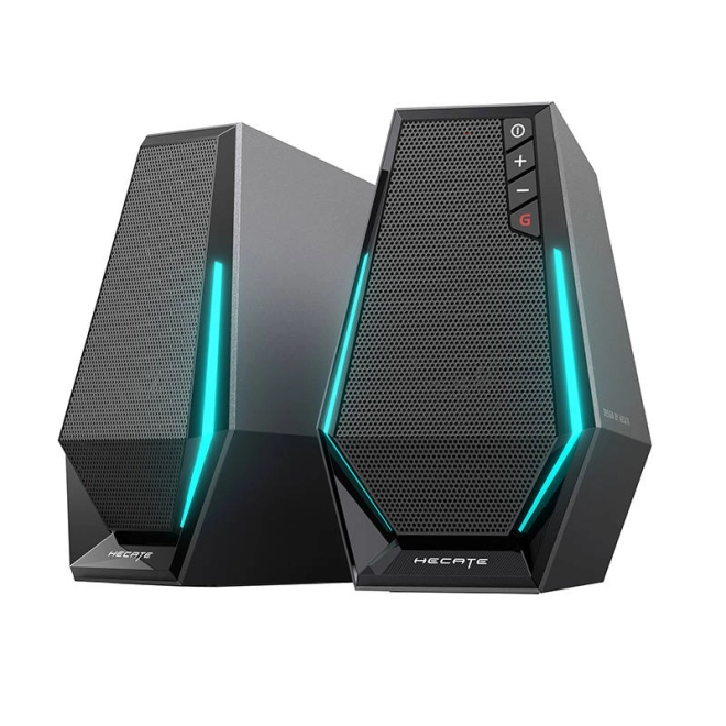 Éclairage RGB et design hexagonal