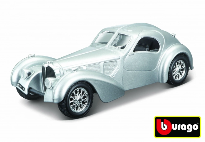 Bburago 1:24 Bugatti Atlantic argentée
