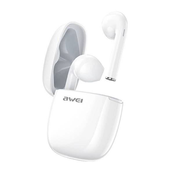 Écouteurs Bluetooth T28 TWS avec station d'accueil blanche