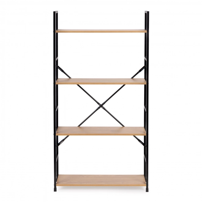 Étagère large en bois moderne avec 4 tablettes