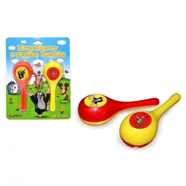 Krtek boules à rumba pour enfants 2 pièces plastique