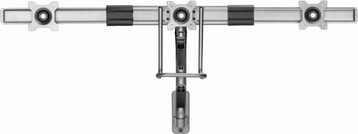 Trois moniteurs côte à côte