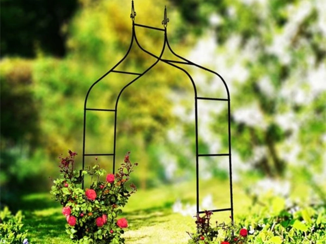 Pergola de jardin pour rosiers