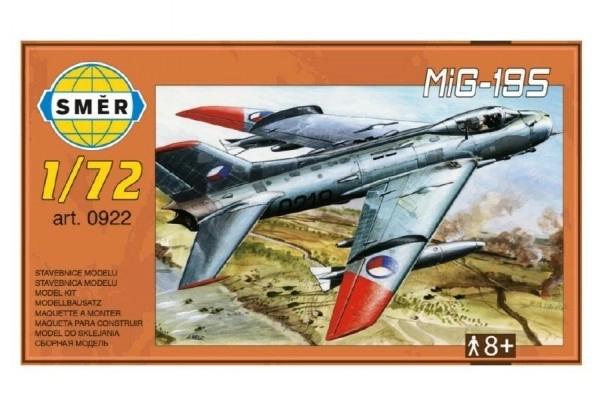 Modèle MIG-19S 12,5x18cm dans une boîte 25x15x5cm