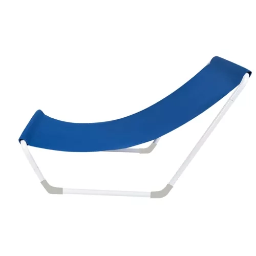 Chaise longue pliante de camping bleue - Malatec