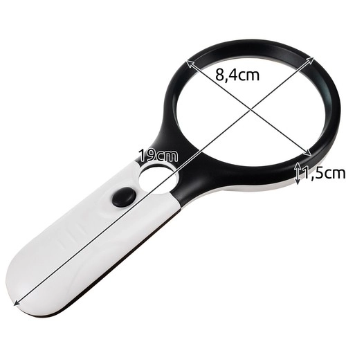 Loupe ergonomique avec éclairage LED Izoxis