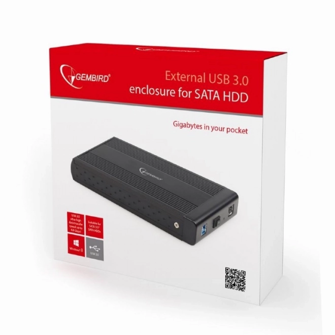 Boîtier externe 3,5 USB 3.0 noir