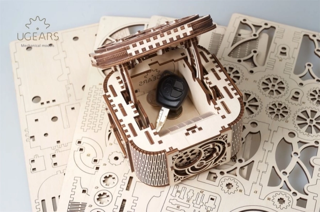 Ugears 3D puzzle mécanique en bois Boîte à bijoux
