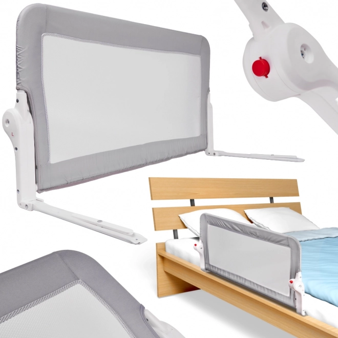 Barrière de protection pour lit 120 cm gris
