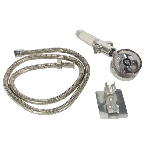 Pomme de douche avec turbine et tuyau