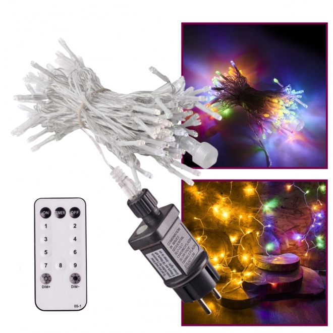 Guirlande LED de Noël avec télécommande 10m