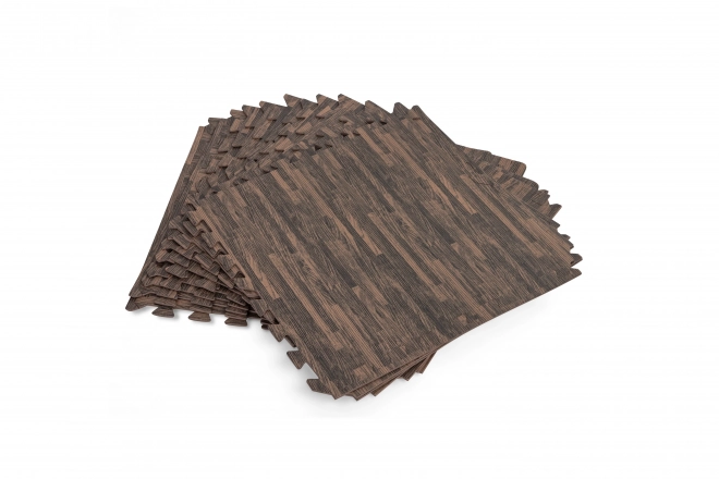Tapis en mousse motifs bois 50x50cm 12 pièces BESTWAY