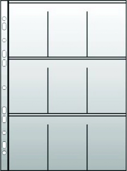 Pochette transparente A4 PVC pour cartes sportives