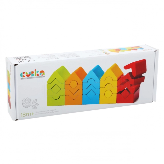 CUBIKA 15016 Ensemble de 5 tours LD-13 - puzzle en bois 25 pièces