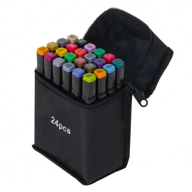 Marqueurs à alcool double face 24 pcs