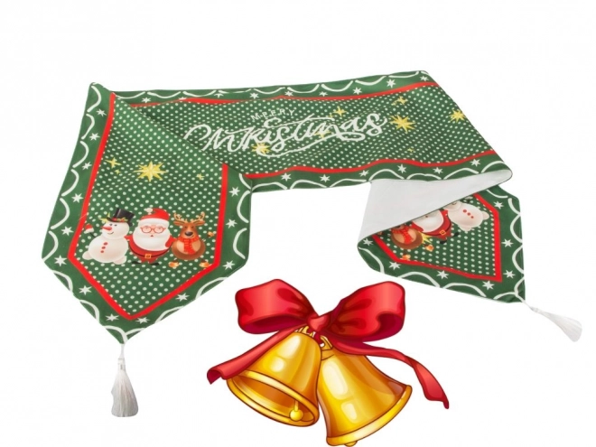 Chemin de table de Noël vert 205x35 cm