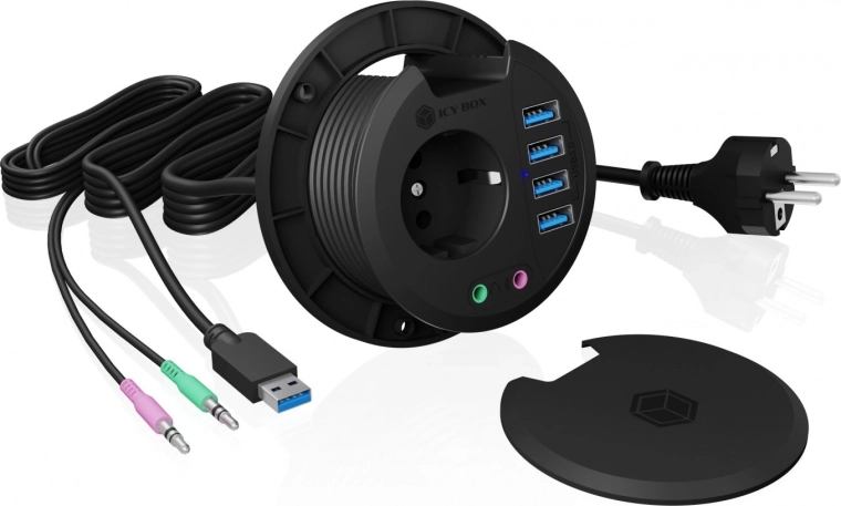 Prise 230 V intégrée et montage facile