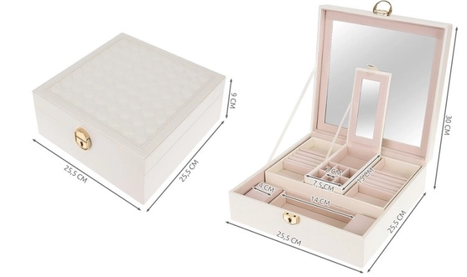 Boîte à bijoux Blanche Beautylushh