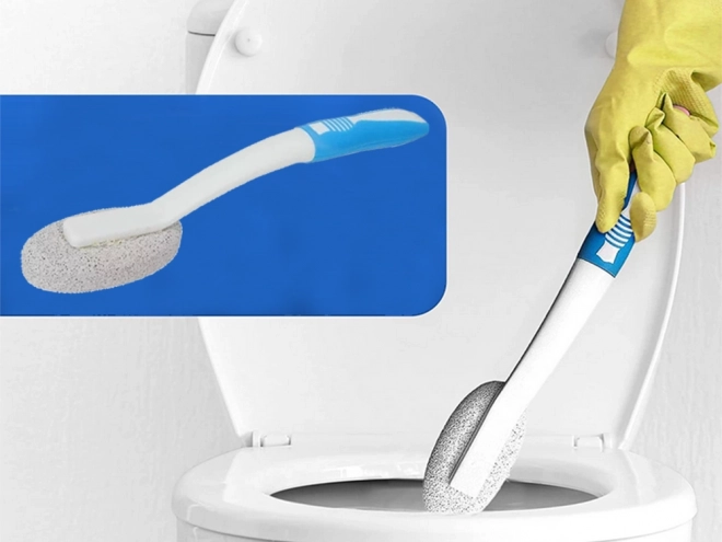 Brosse de salle de bain avec pierre ponce