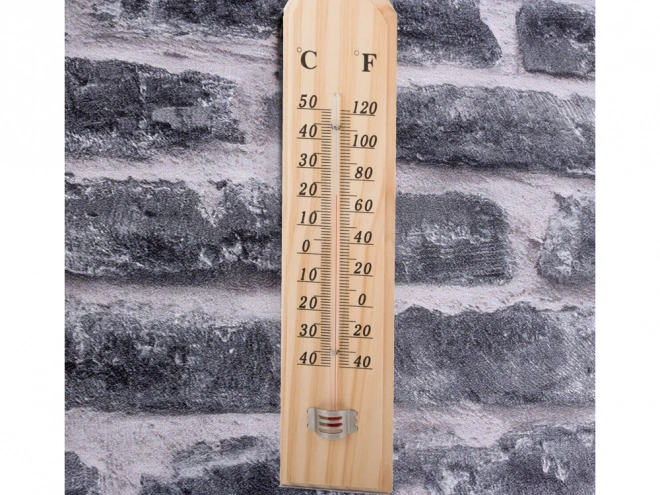 Grand thermomètre en bois pour utilisation intérieure et extérieure