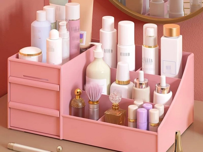 Organisateur pour cosmétiques et bijoux avec tiroirs