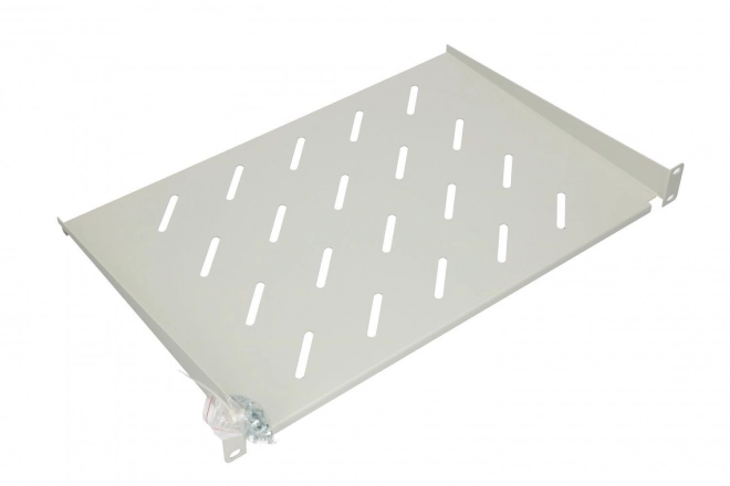 Étagère fixe pour armoires suspendues 1U 300mm 19 pouces gris
