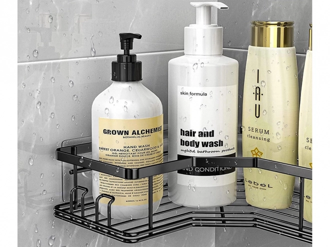 Étagères d'angle de salle de bain style loft